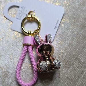 Lula Collection Pink Bunny Keychain